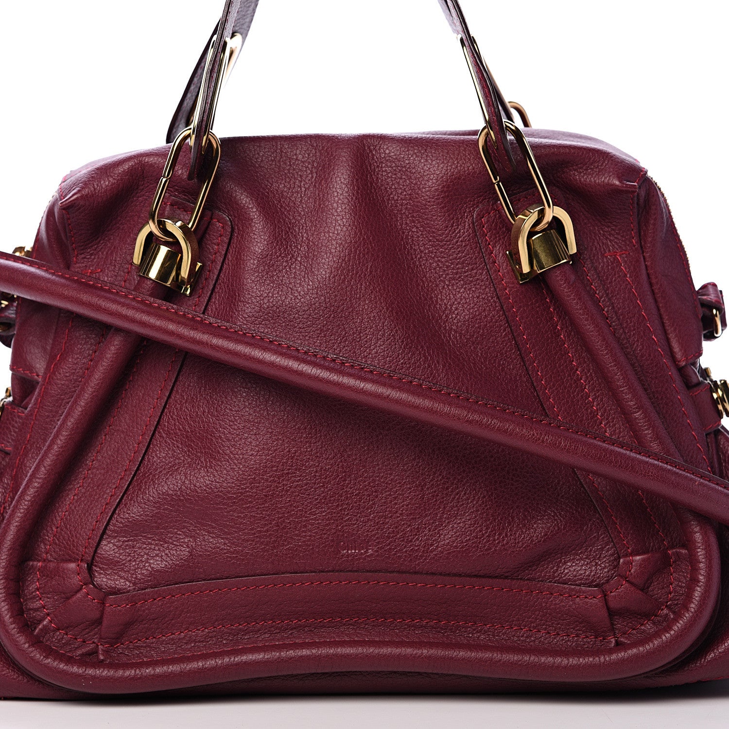 Chloe Calfskin Medium Paraty Wine Purple 7 of 12