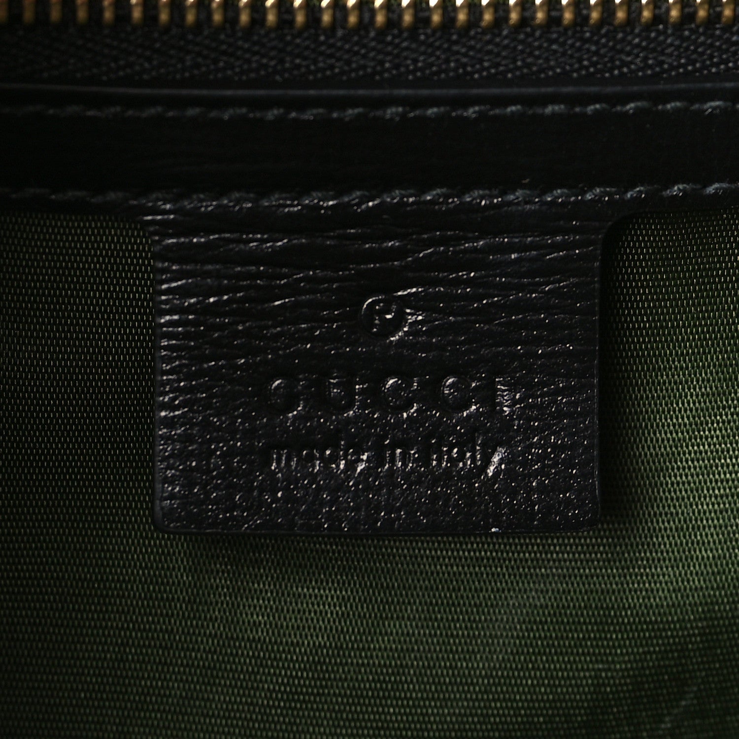 Gucci Textured Calfskin Small Torchon GG Ring Shoulder Bag Black 6 of 9