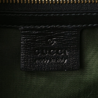 Gucci Textured Calfskin Small Torchon GG Ring Shoulder Bag Black 6 of 9