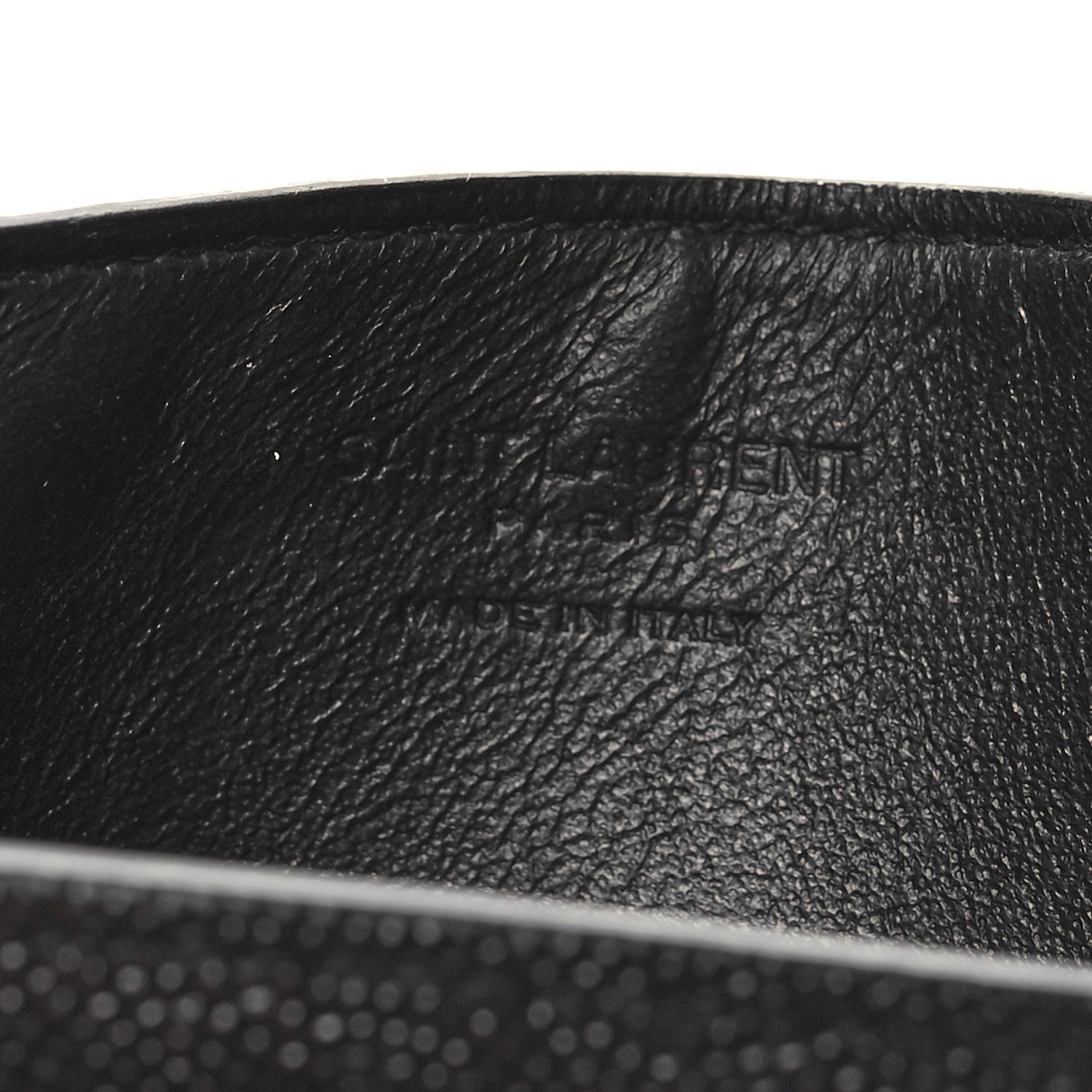 Saint Laurent Grain de Poudre Uptown Chain Wallet Black 10 of 16