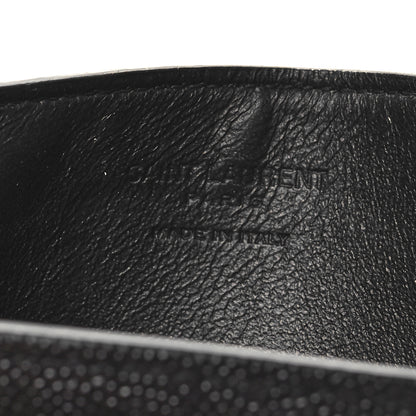 Saint Laurent Grain de Poudre Uptown Chain Wallet Black 10 of 16