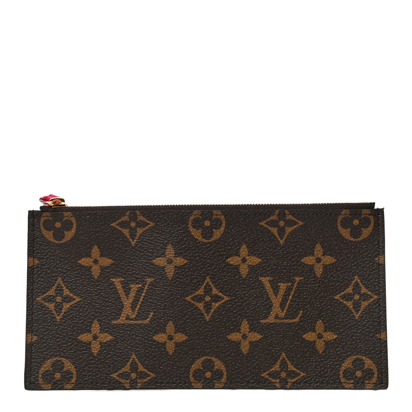 Monogram Felicie Chain Wallet Zippered Insert Fuchsia