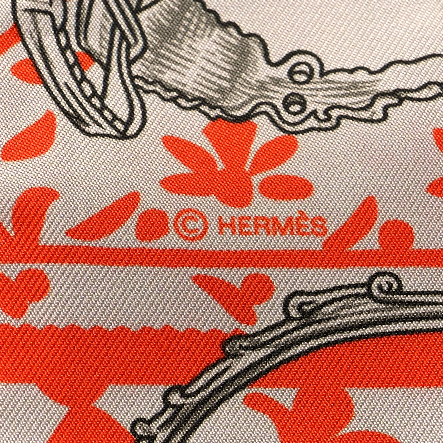 Silk Etriers Remix Twilly Verveine Orange Kaki