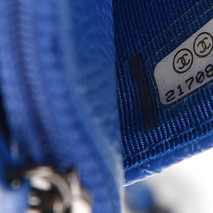 Chanel Caviar Quilted Wallet On Chain WOC Blue 7 of 10