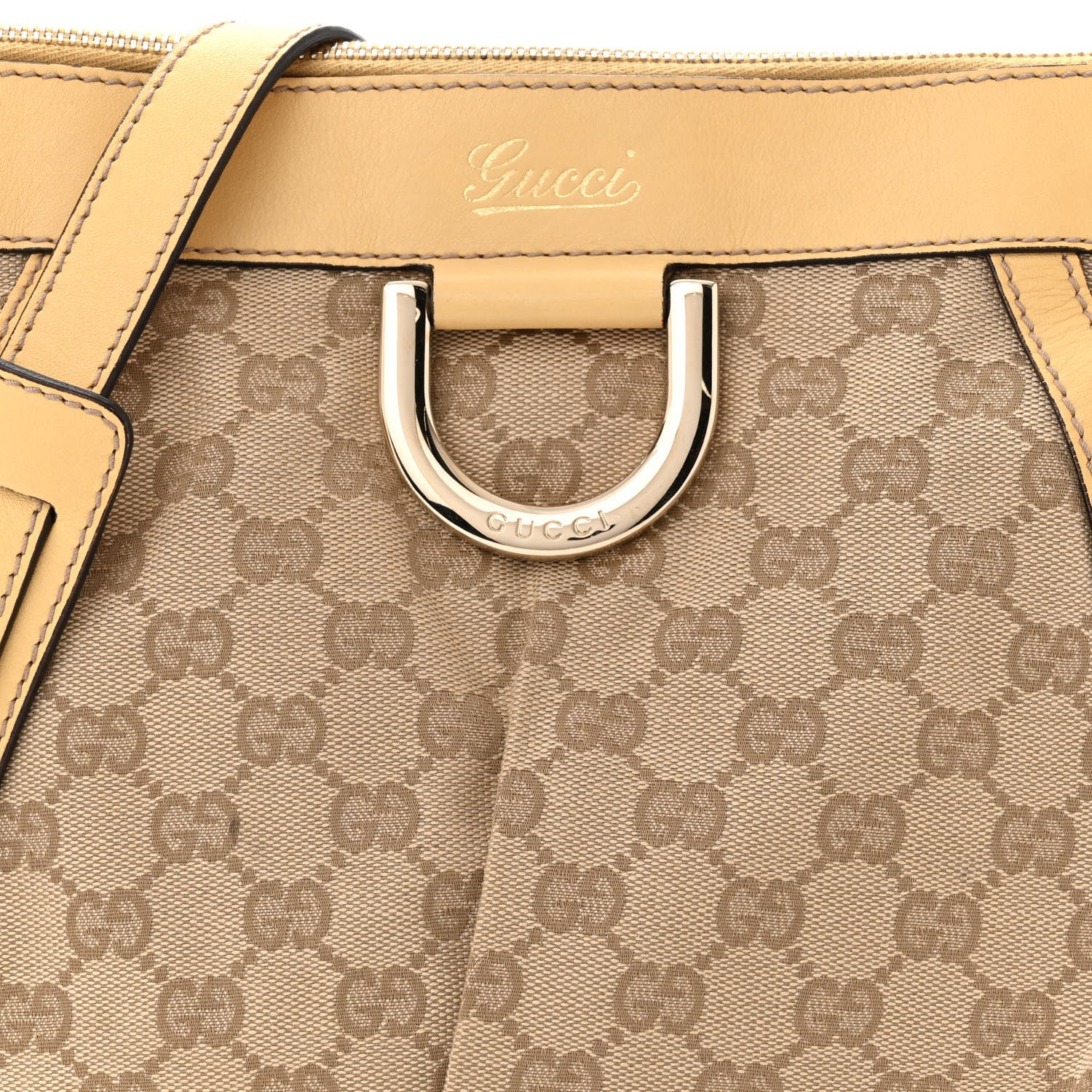 Gucci Guccissima Small D Ring Messenger Yellow 8 of 10