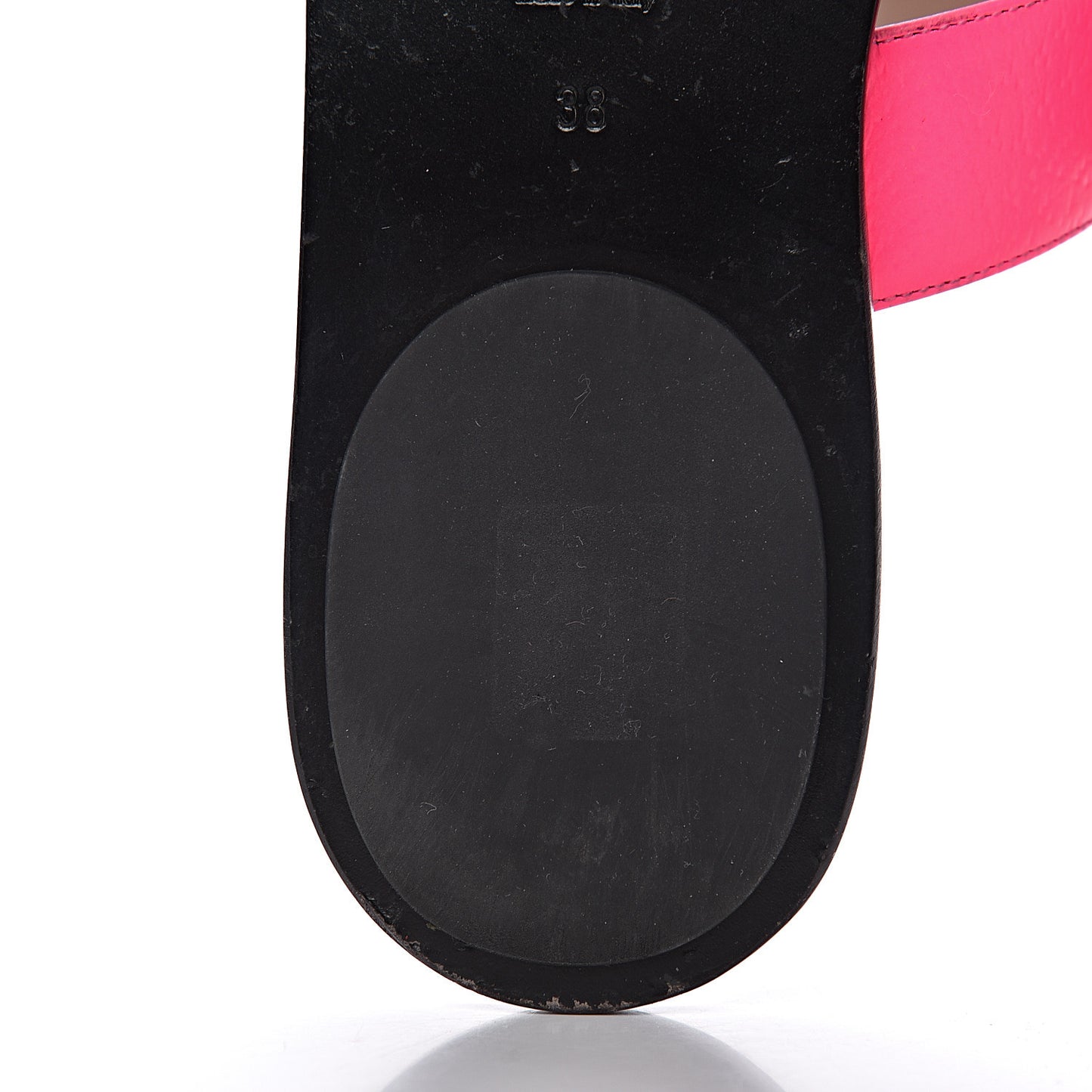 Calfskin GG Marmont Thong Sandals 38 Fuxia Fluo