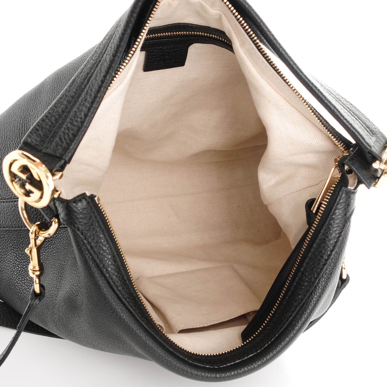 Gucci Pebbled Calfskin Small Miss GG Hobo Black 5 of 7