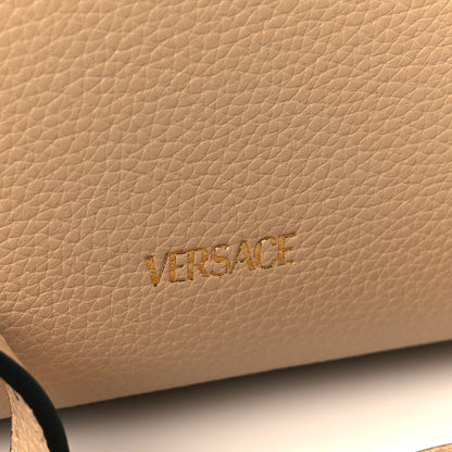 Versace Grainy Calfskin Virtus Top Handle Tote Beige 8 of 11