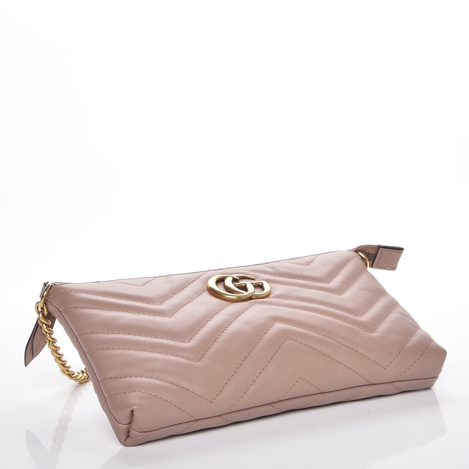 Gucci Calfskin Matelasse Mini GG Marmont Chain Bag Porcelain Rose 4 of 7