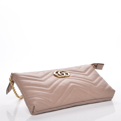 Gucci Calfskin Matelasse Mini GG Marmont Chain Bag Porcelain Rose 4 of 7