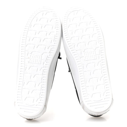 Miu Miu Vitello Deco Boat Loafers 37 White Black 6 of 8