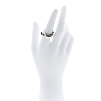 Chrome Hearts Sterling Silver Tiny E CH Plus Cross Triple Interlocking Ring 54 7 2 of 5