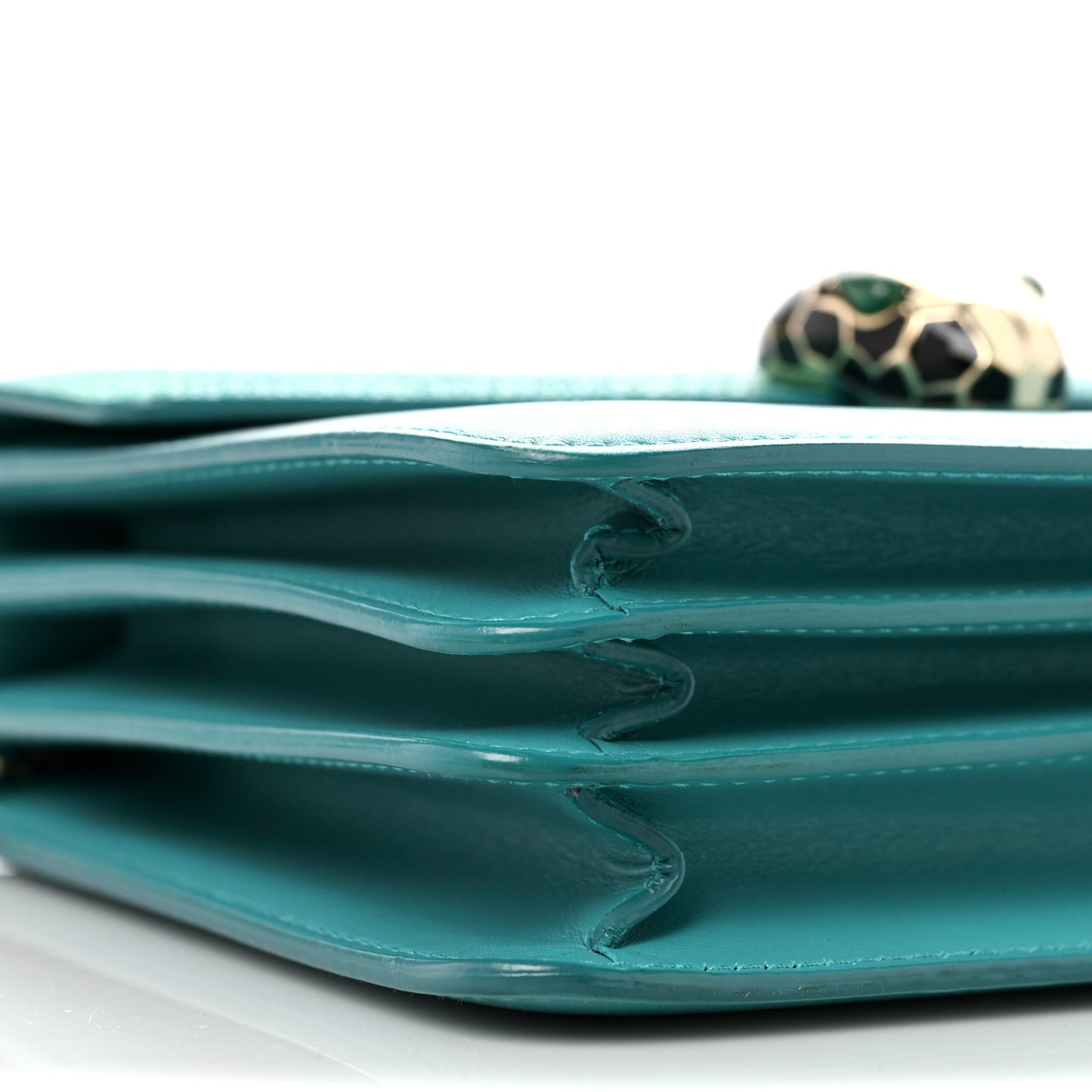 Calfskin Galuchat Serpenti Forever Crossbody Green