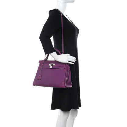 Hermes Togo Swift Ghillies Kelly Retourne 32 Anemone 2 of 12