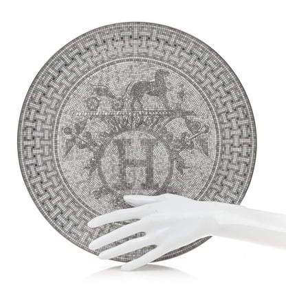 Hermes Porcelain Mosaique au 24 Platine Tart Platter 2 of 6
