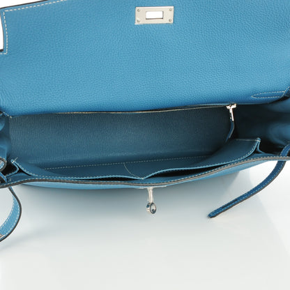 Hermes Togo Kelly Retourne 35 Blue Jean 11 of 20