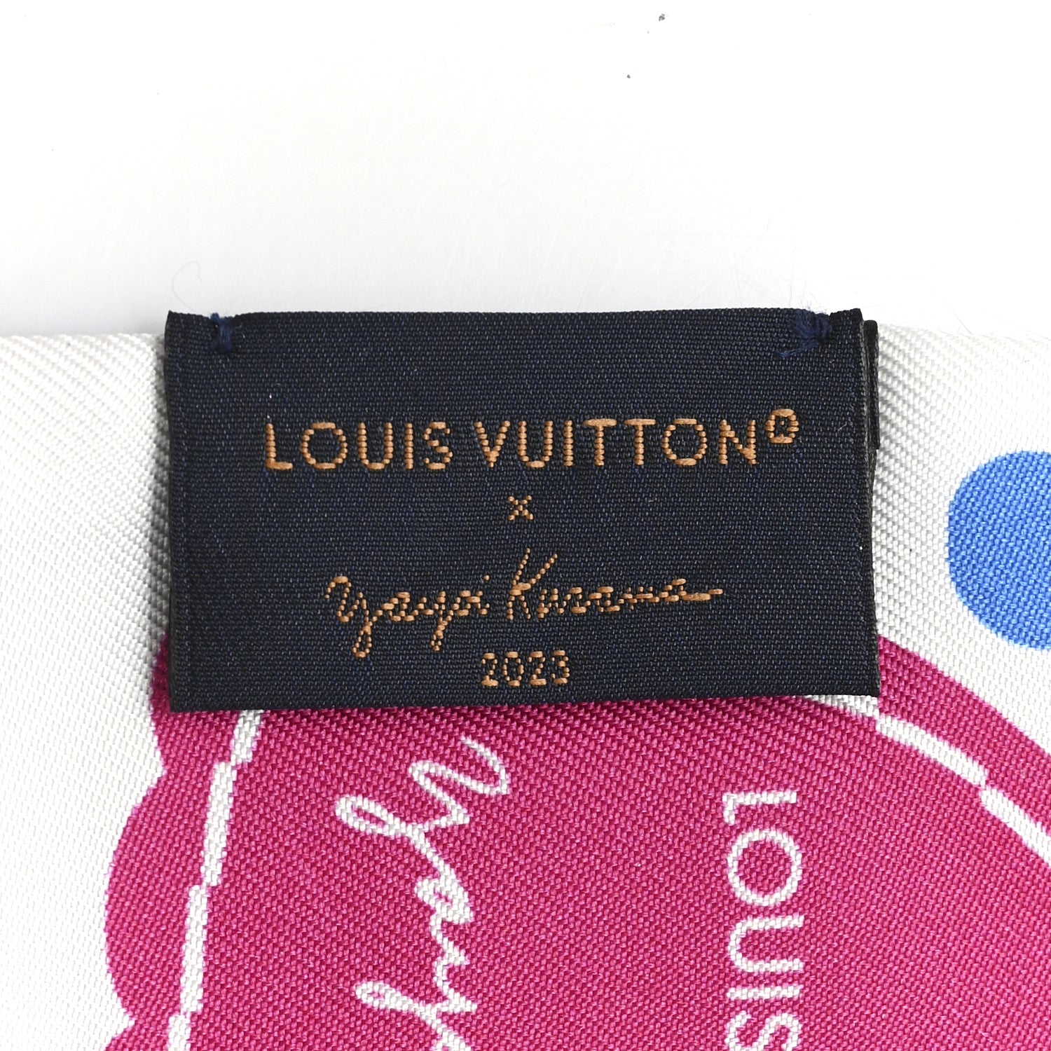 Louis Vuitton LV x YK Infinity Dots Bandeau Blue White 3 of 3