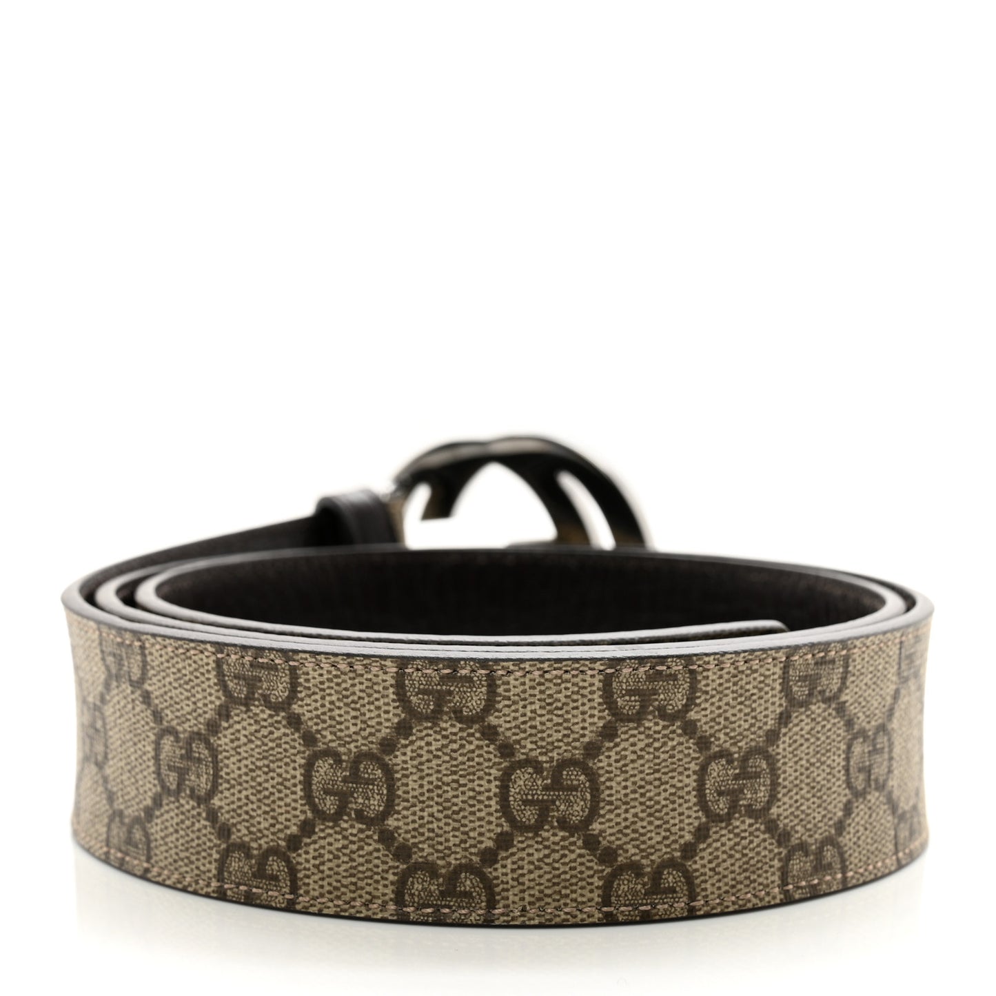 GG Plus Monogram Interlocking G Belt 100 40 Dark Brown