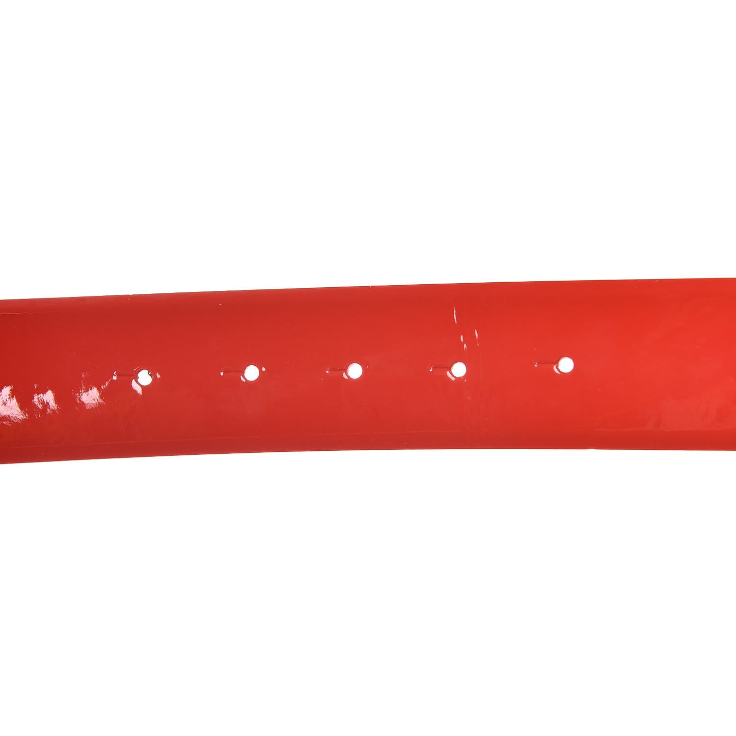 Patent Calfskin Enamel CC Logo Belt 85 34 Orange