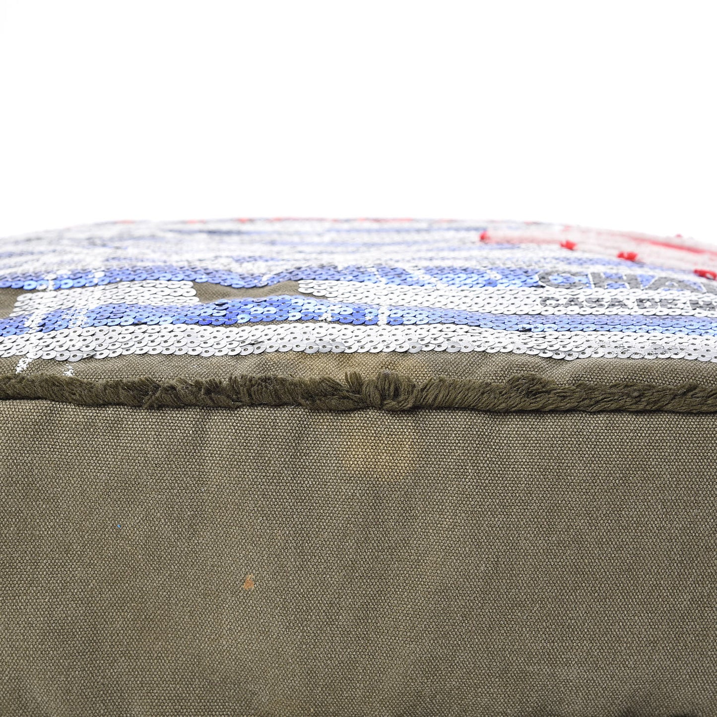 Canvas Sequins Cubano Trip Hobo Khaki