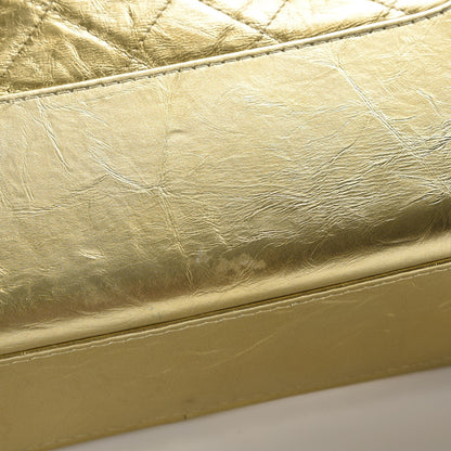 Chanel Metallic Aged Calfskin Quilted Medium Gabrielle Gold 8 of 8