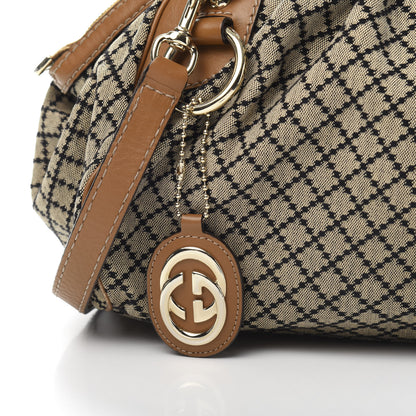 Gucci Diamante Medium Sukey Boston Brown 13 of 14