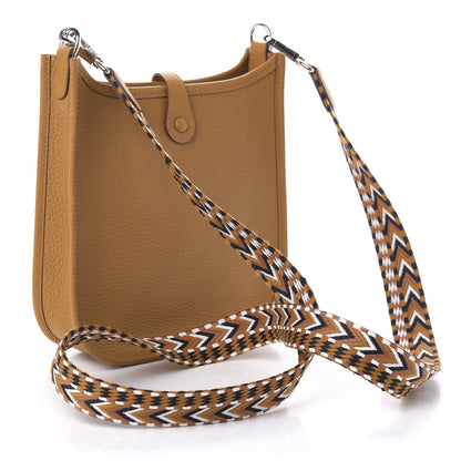 Hermes Taurillon Clemence Allegro Evelyne TPM Sesame 3 of 11