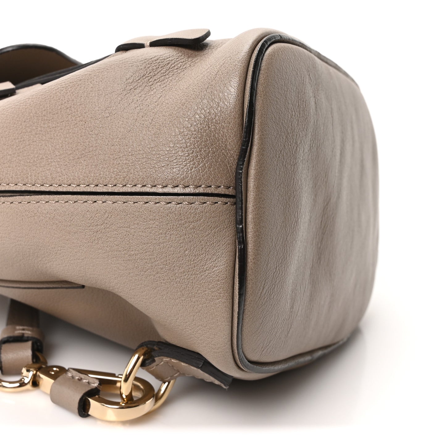 Suede Calfskin Faye Backpack Motty Grey