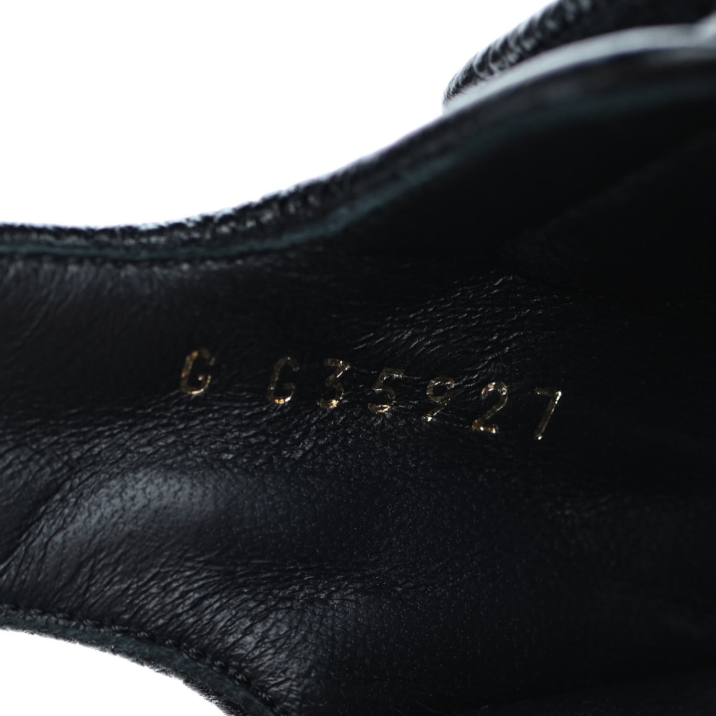Grained Calfskin Velcro Dad Sandals 37 Black