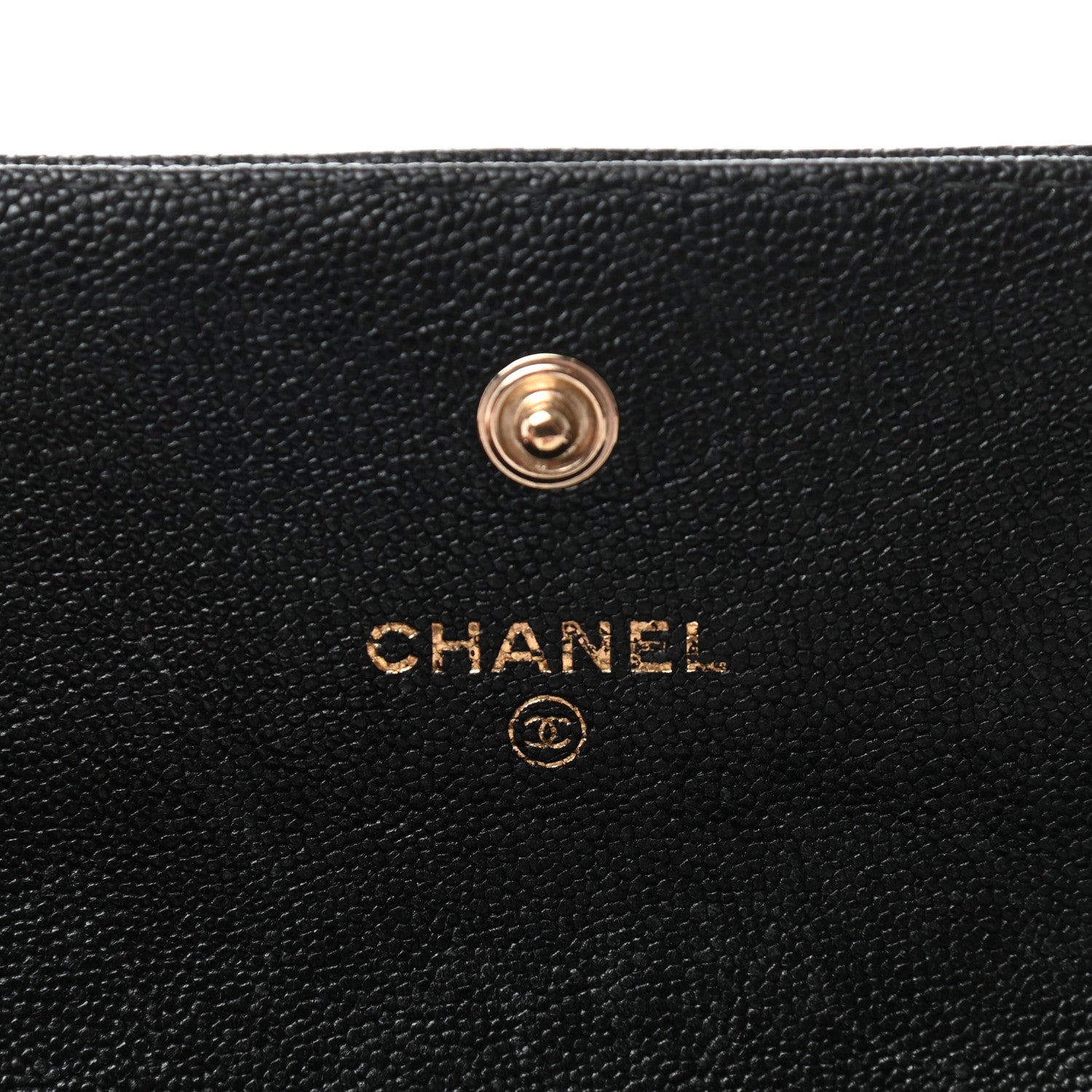 Chanel Caviar Quilted Large Boy Gusset Flap Wallet Black 7 of 10