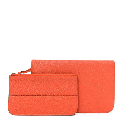 Hermes Togo Dogon Duo Wallet Orange 2 of 7