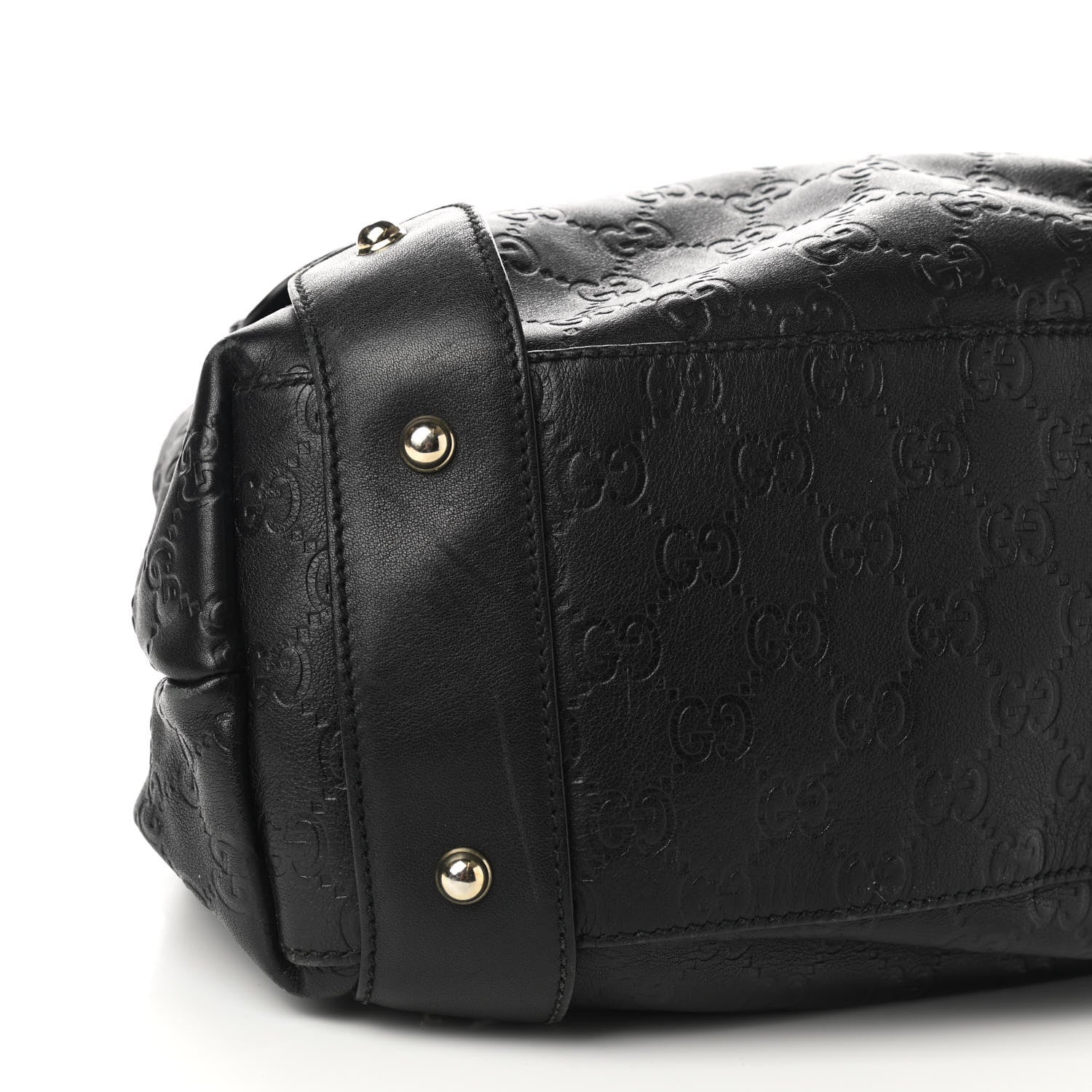 Gucci Guccissima Medium Pelham Shoulder Bag Black 9 of 12