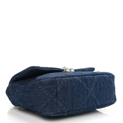 Chanel Denim Quilted Medium Chanel 19 Flap Blue 4 of 11