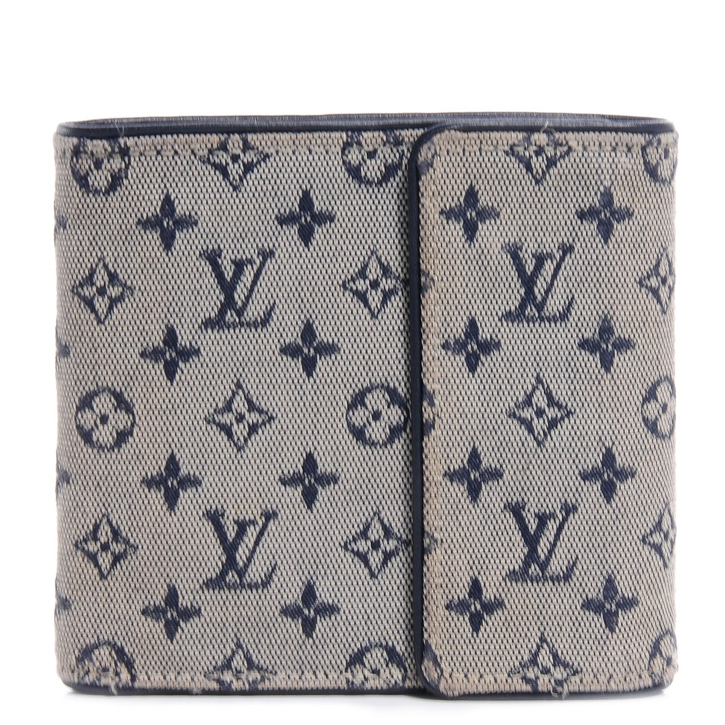 Mini Monogram Compact Wallet Blue