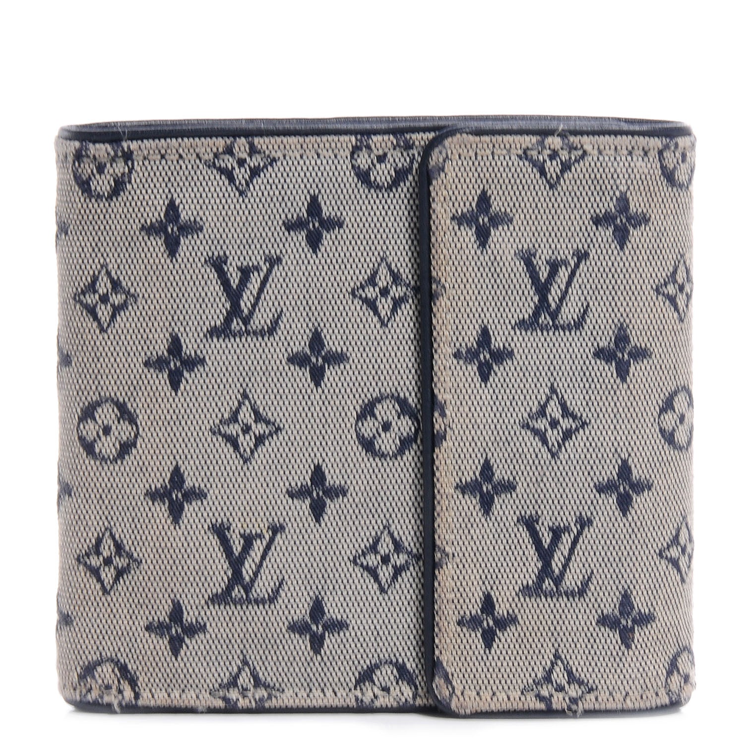 Louis Vuitton Mini Monogram Compact Wallet Blue 1 of 8