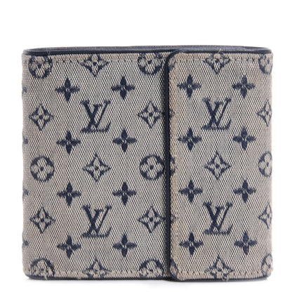 Louis Vuitton Mini Monogram Compact Wallet Blue 1 of 8