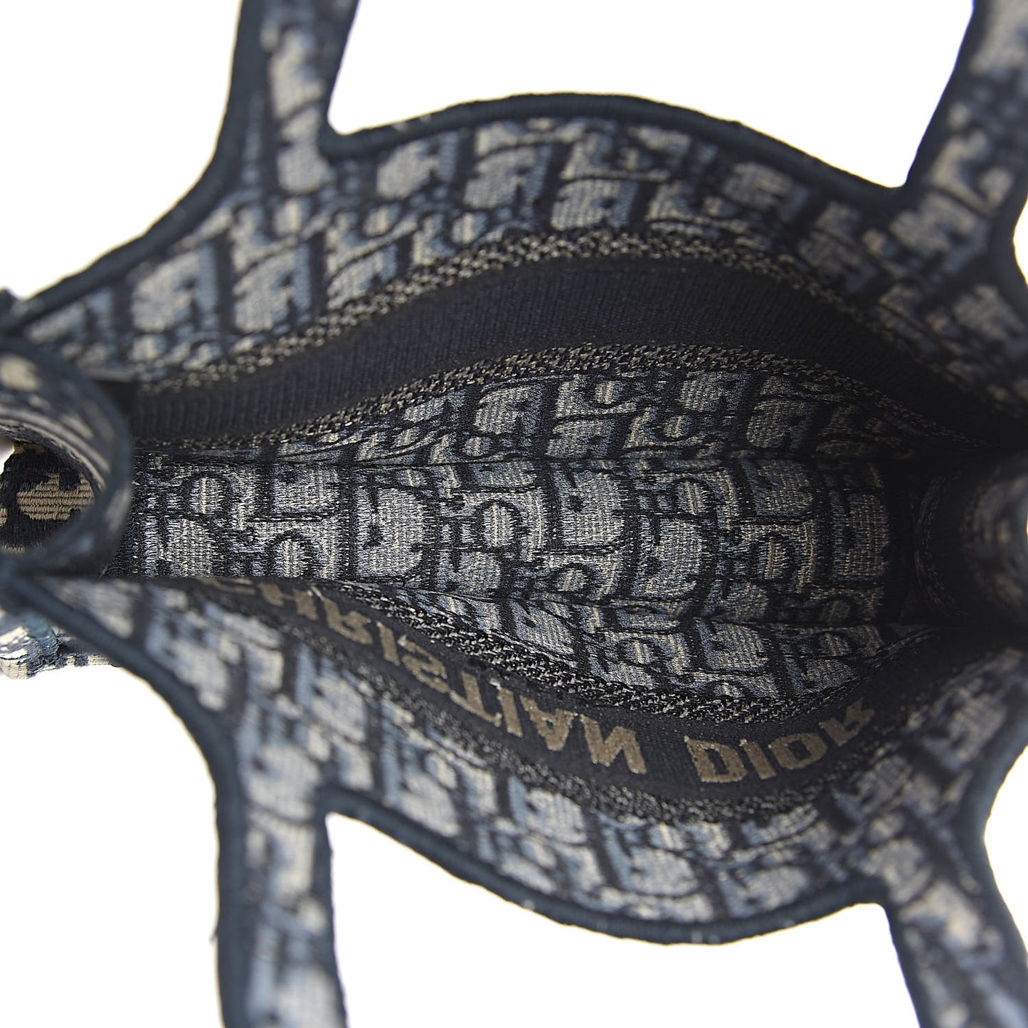 Oblique Mini Book Tote Blue Multicolor