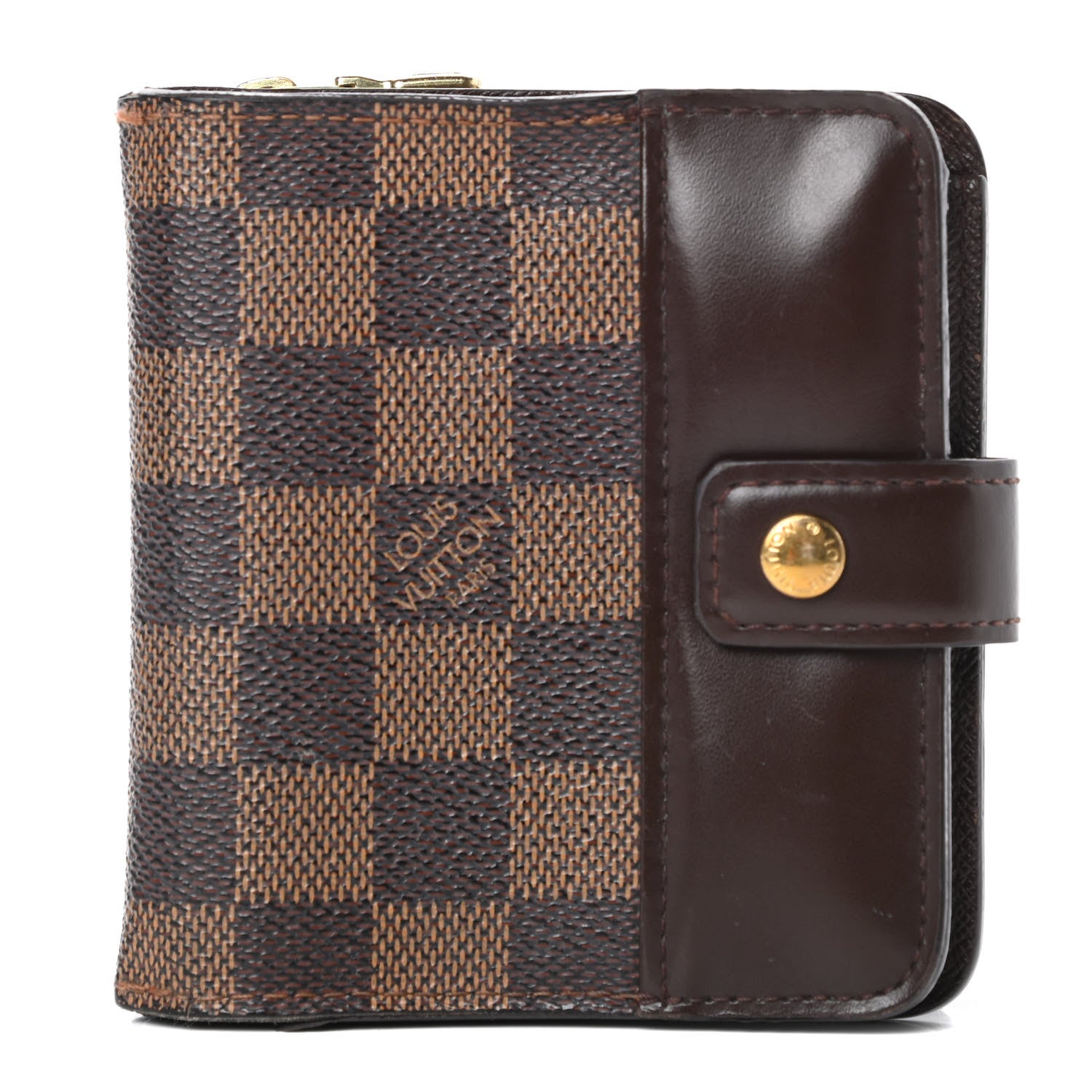 Louis Vuitton Damier Ebene Zippe Zipped Compact Wallet 1 of 12