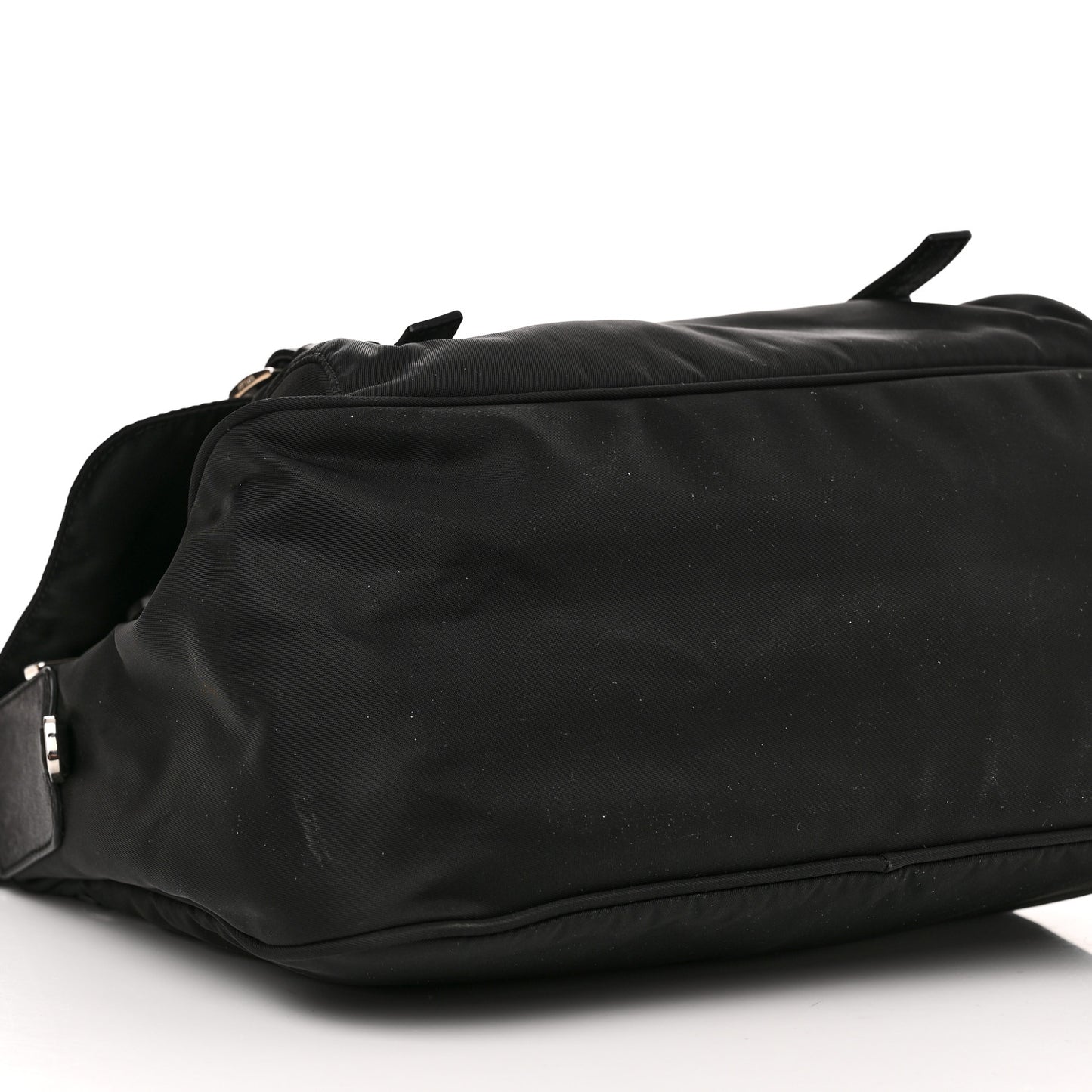 Nylon Vela Messenger Bag Black