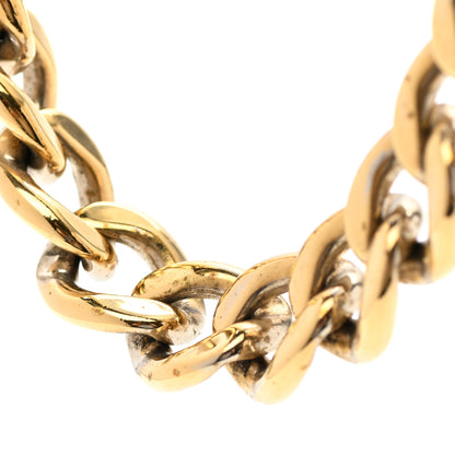 Chanel Baguette Crystal Quilted CC Chain Choker Necklace Gold 8 of 9