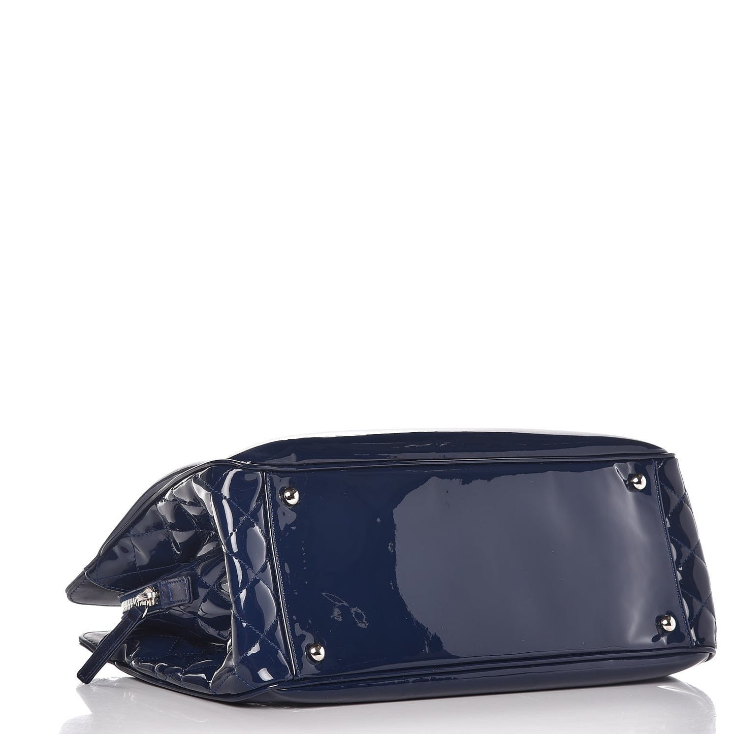 Vinyl Lipstick Ligne Tote Dark Navy Blue