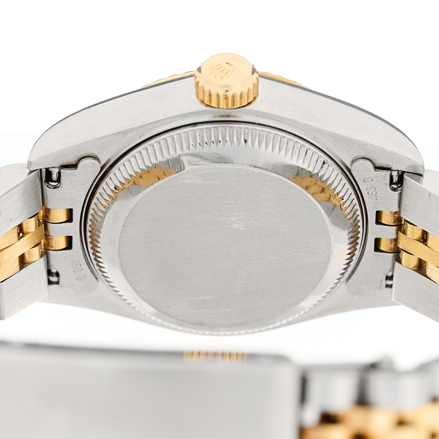 Rolex Stainless Steel 18K Yellow Gold Diamond 26mm Oyster Perpetual Datejust Watch Champagne 69173 4 of 4