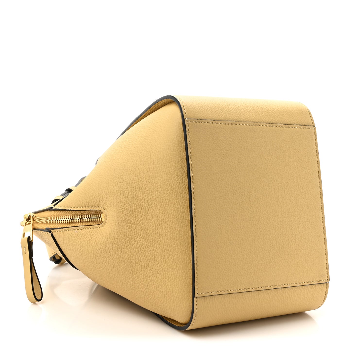 Soft Grained Calfskin Compact Hammock Shoulder Bag Dark Butter
