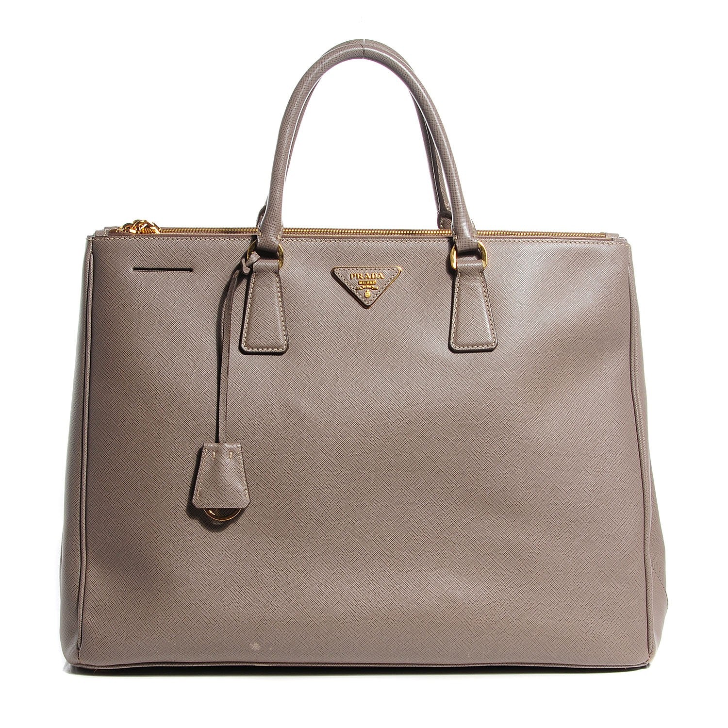 Prada Saffiano Lux Extra Large Galleria Double Zip Tote Argilla 1 of 11