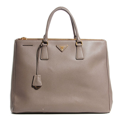 Prada Saffiano Lux Extra Large Galleria Double Zip Tote Argilla 1 of 11