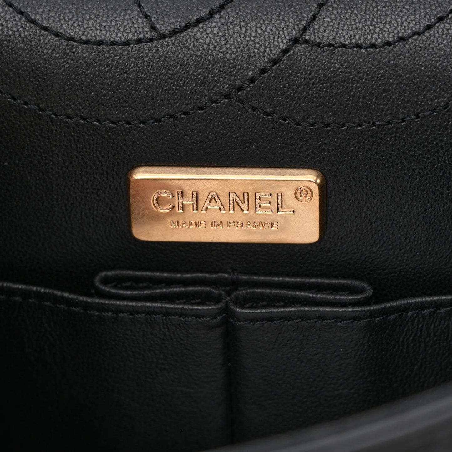 Aged Calfskin Lucky Charms 2.55 Reissue 225 Flap Black