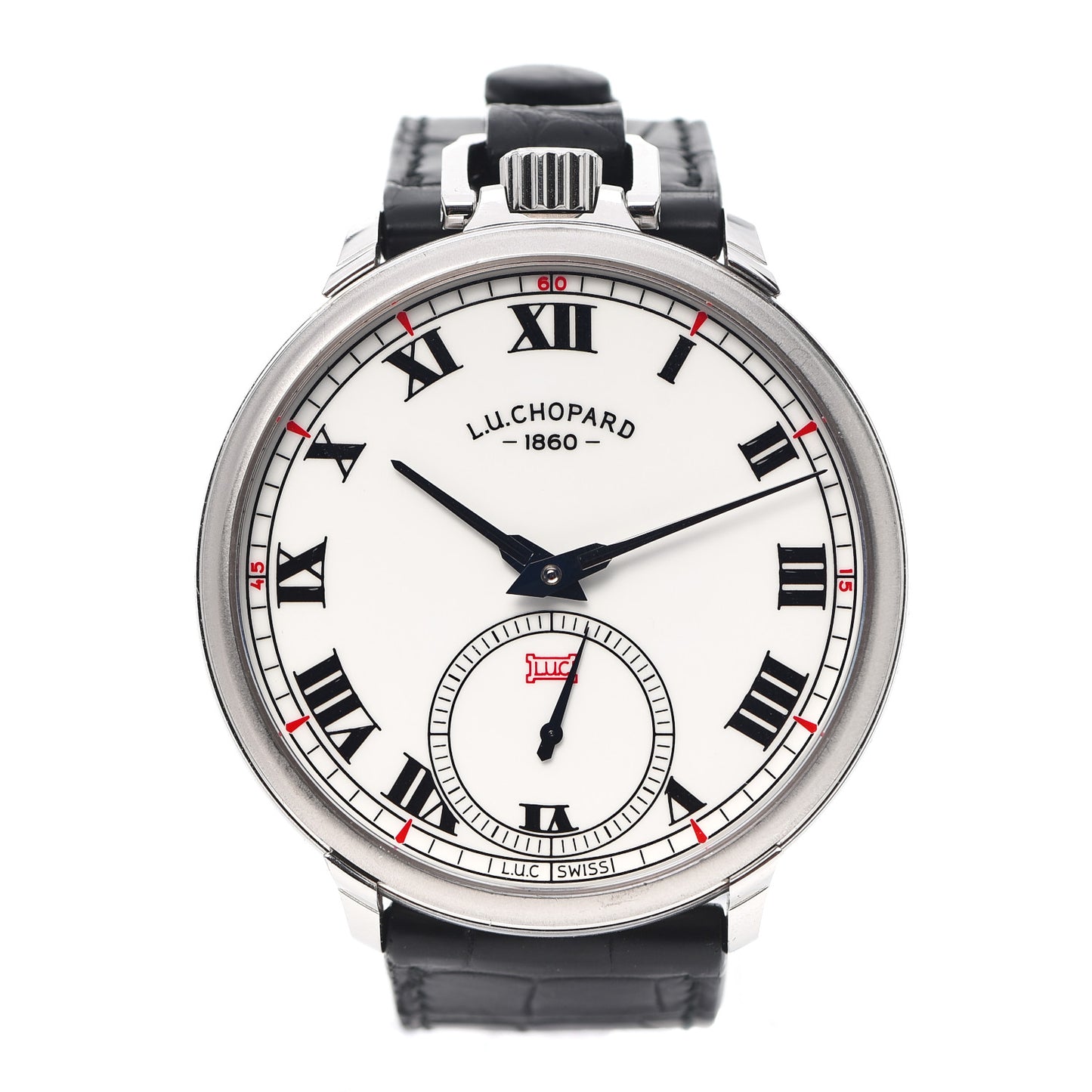 18K White Gold Alligator 49mm L.U.C. Louis-Ulysse The Tribute Manual Winding Watch