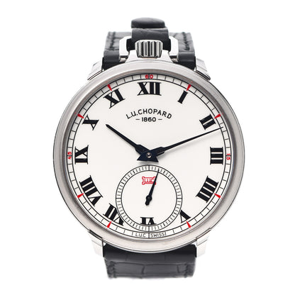 Chopard 18K White Gold Alligator 49mm L.U.C. Louis-Ulysse The Tribute Manual Winding Watch 1 of 16