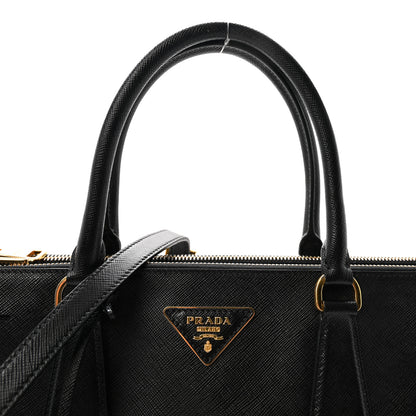 Prada Saffiano Medium Galleria Double Zip Tote Black 7 of 9