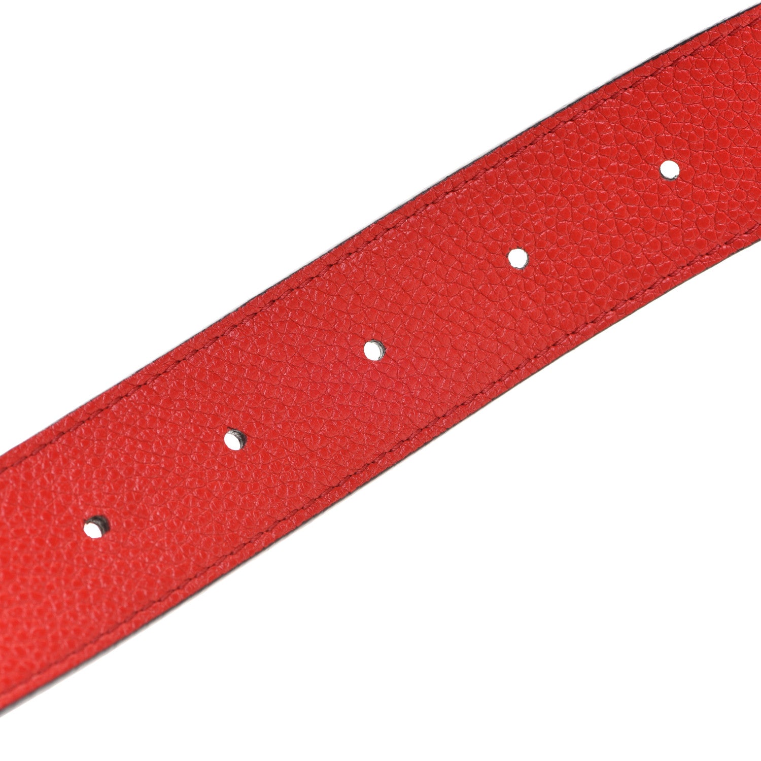 Louis Vuitton Monogram 30mm LV Initiales Reversible Belt 80 32 Coquelicot 5 of 7